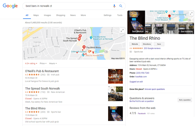 Google My Business Example